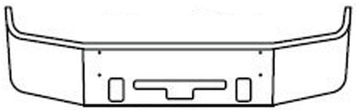 [FRE2280-M] 16" COLUMBIA CHROME BUMPER W/ STEP HOLE AND TOW PIN HOLES 2004-2007
(ALSO FITS CENTURY-CLASS 2005-2007)
