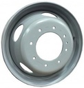 19.5" X 6.00" STEEL WHEEL HUB-PILOT (8 HOLE/225MM - 5 HAND HOLE)