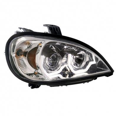 [FRE2446] COLUMBIA LED HEADLIGHT 2001-2011 (U-BAR) (CHROME HOUSING) - RIGHT SIDE