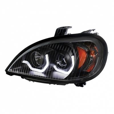 [FRE2443] COLUMBIA LED HEADLIGHT 2001-2011 (U-BAR) (BLACK HOUSING) - LEFT SIDE