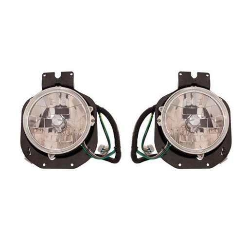 [FRE2515] CENTURY CLASS OUTER HEADLIGHT ASSY W/CLEAR LENS 1996-2003 (PAIR)