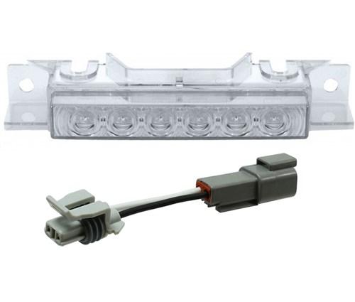 [VOL3592] Volvo VN/VNL SUNVISOR MARKER LIGHT (CLEAR) WITH HARNESS 2004-2017