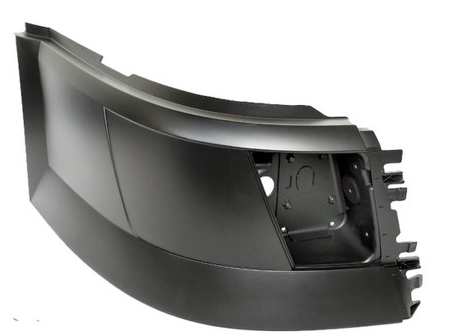 [VOL3522-F] Volvo VNL BUMPER END IN PLASTIC 2004-2014 - RH (WITH FOG)