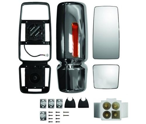 [INT2191] INTERNATONAL DURASTAR HEATED MIRROR HEAD NEW STYLE (ELECTRIC) (CHROME) - LEFT SIDE