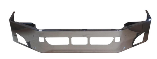 [VOL3702] 2018 & UP 18" Volvo VNL CHROME BUMPER W/ FOG LIGHT HOLE/STEP HOLE/TOW PIN HOLES (BRACKETS INCLUDED)